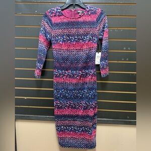 NWT Kensie Colorful Knit Women's Dress